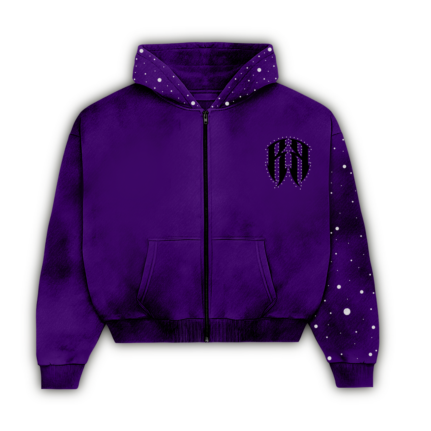 “RRHINESTONE” ZIP-UP