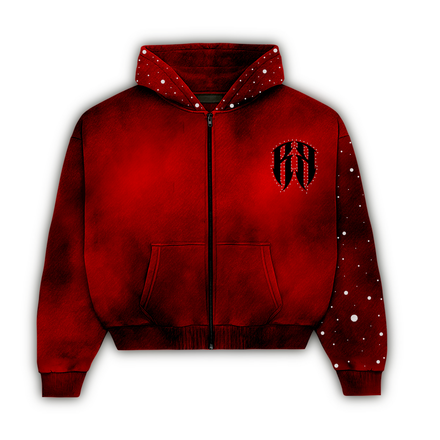 “RRHINESTONE” ZIP-UP