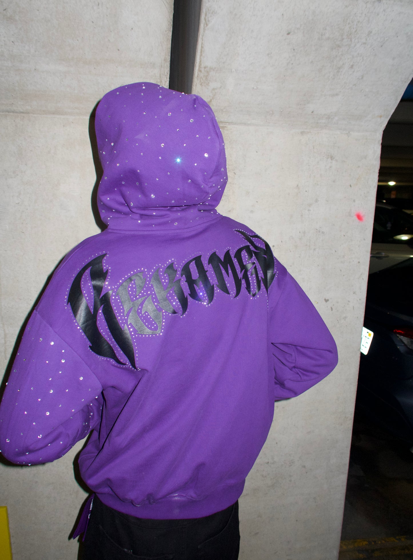 “RRHINESTONE” ZIP-UP